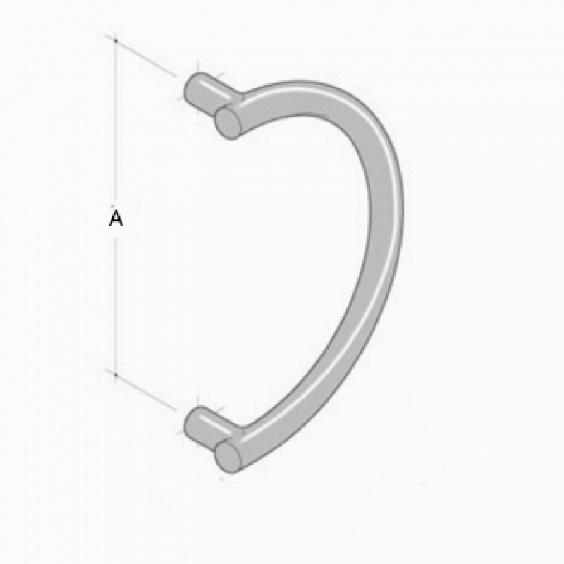 250 pba Pull Handle in Stainless Steel AISI 316L