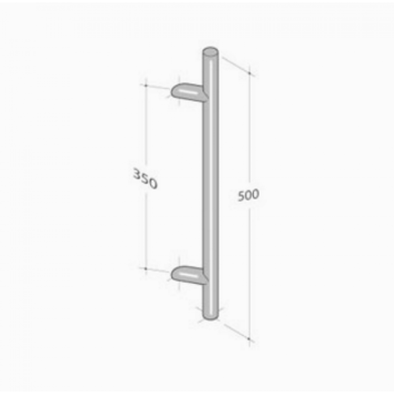 252/I pba Pull Handle in Stainless Steel AISI 316L