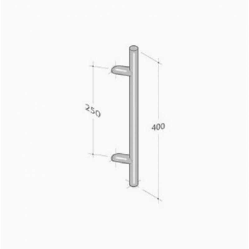 252/I pba Pull Handle in Stainless Steel AISI 316L