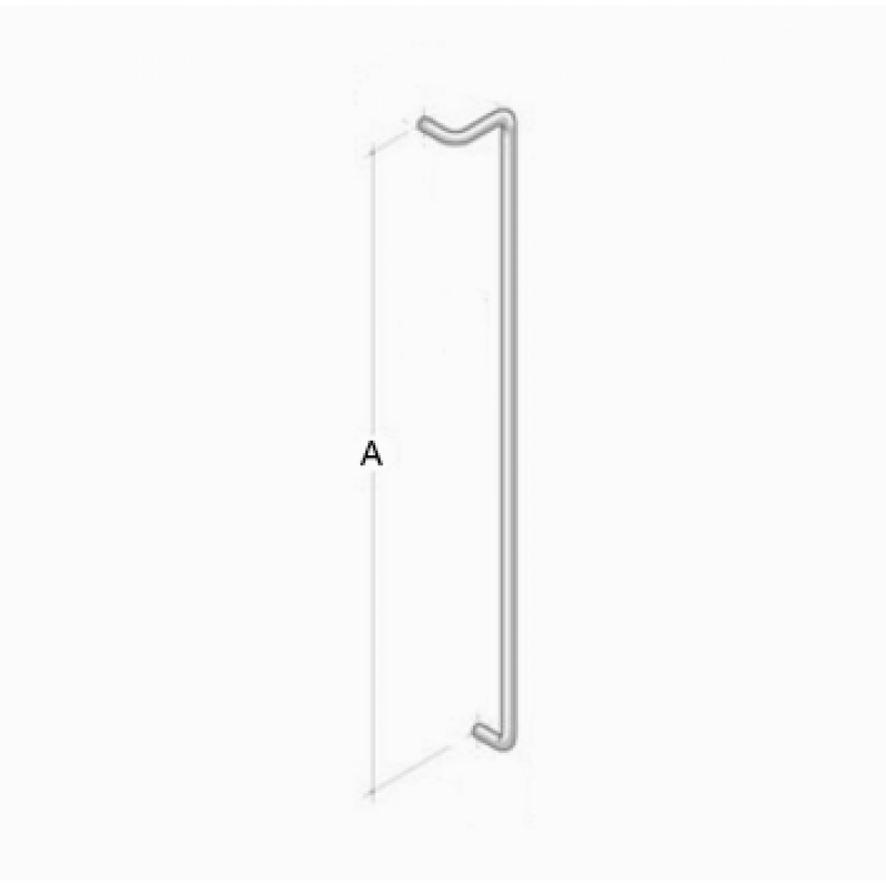 254 pba Pull Handle in Stainless Steel AISI 316L