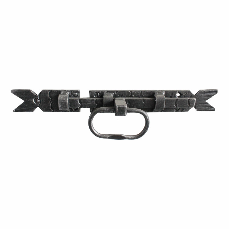 2558 Wrought Iron Horizontal Bolt Handmade for Doors Lorenz Ferart