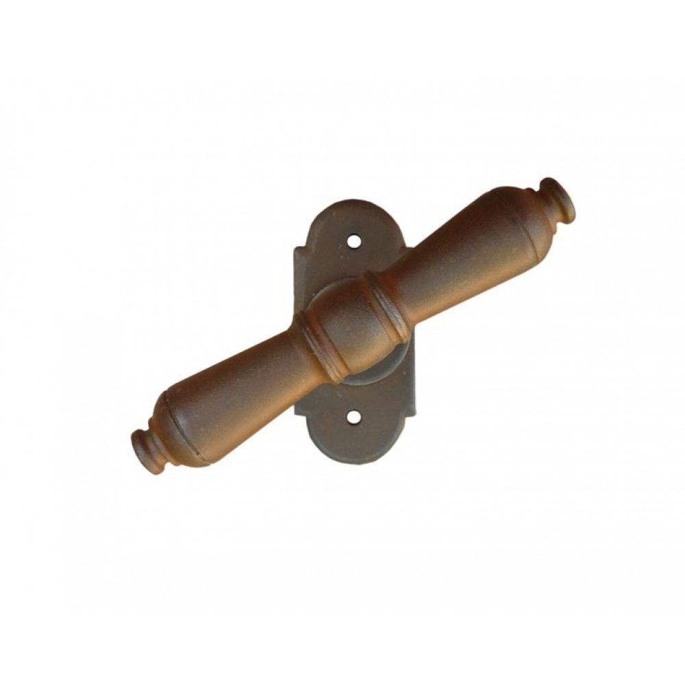 2702/2095 Moscow Galbusera Window Handle with Rosette Wrought Iron