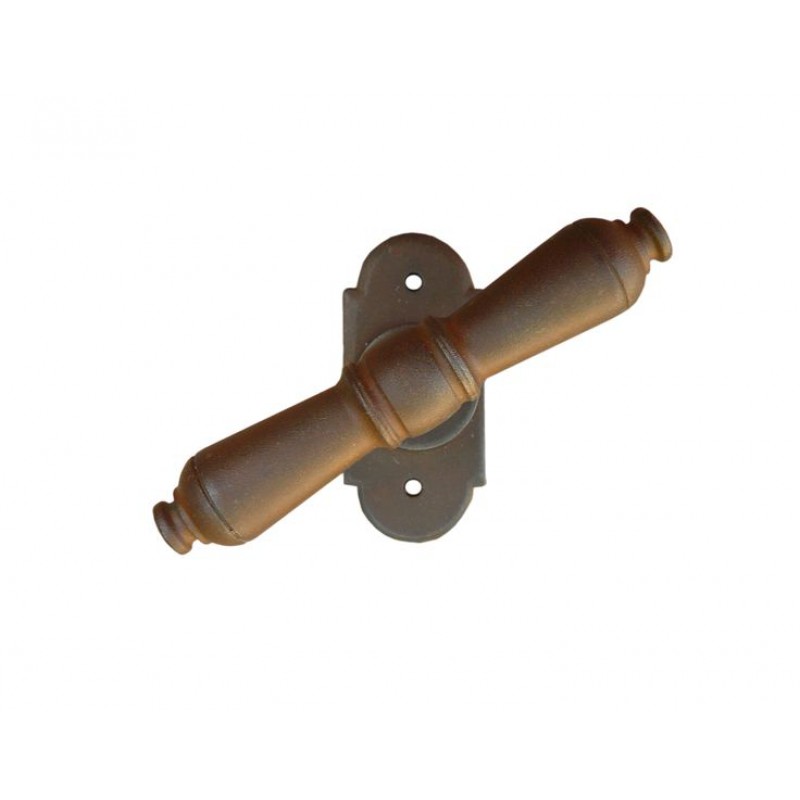 2702/2095 Moscow Galbusera Window Handle with Rosette Wrought Iron
