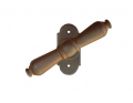 2702/2095 Moscow Galbusera Window Handle with Rosette Wrought Iron
