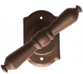 2702 Moscow Galbusera Window Handle with Rosette Wrought Iron