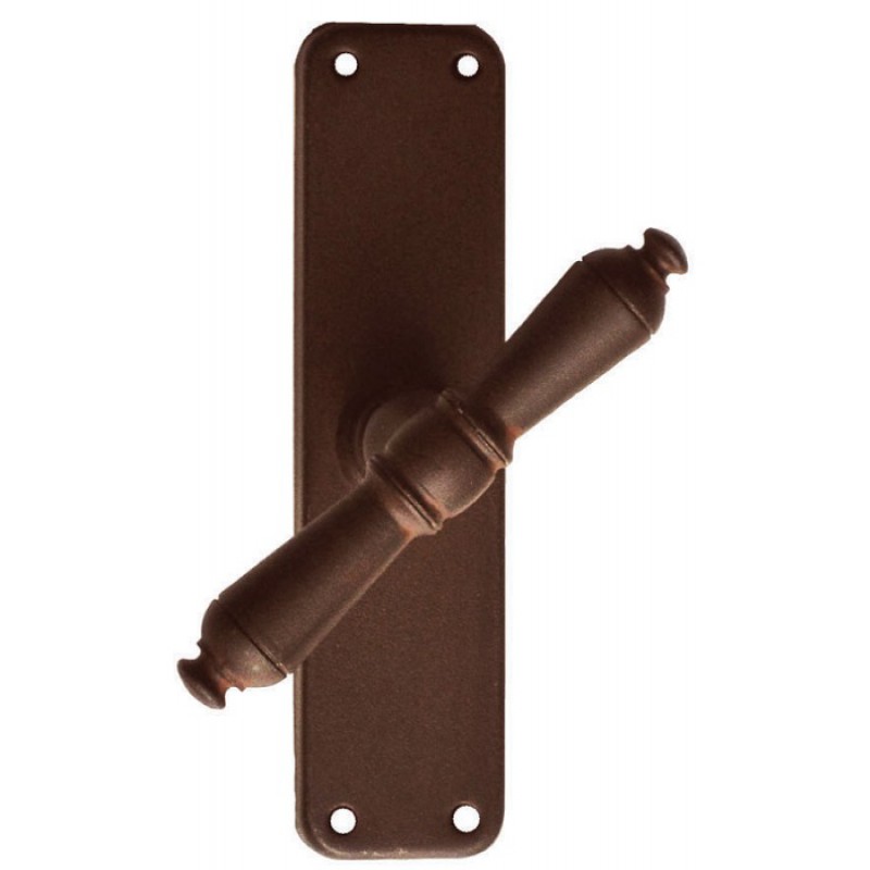 2704 Moscow Galbusera Window Handle with Rosette Wrought Iron