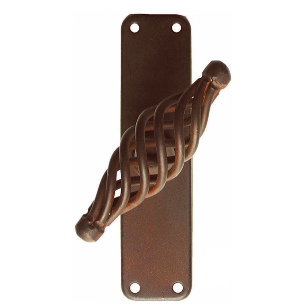 2804 Budapest Galbusera Window Handle with Rosette Wrought Iron