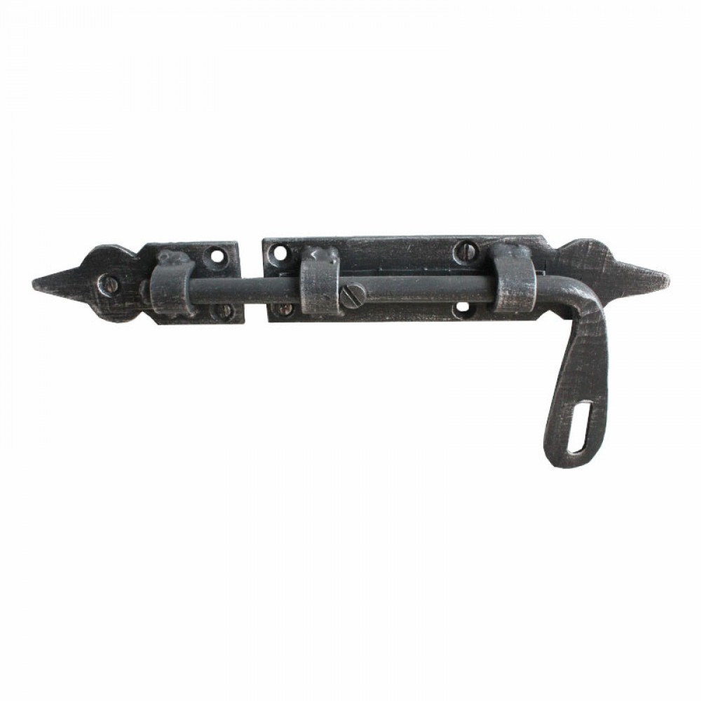 2815 Wrought Iron Horizontal Aldrop Bolt Handmade for Doors Lorenz Ferart