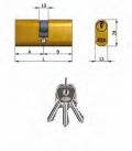 Double Cylinder Omec Brass Pins Oval 5 L 106mm 53/53