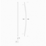 2CC.063.0170 pba Pull Handle in Stainless Steel AISI 316L