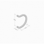 307 pba Pull Handle coloured Polyamide