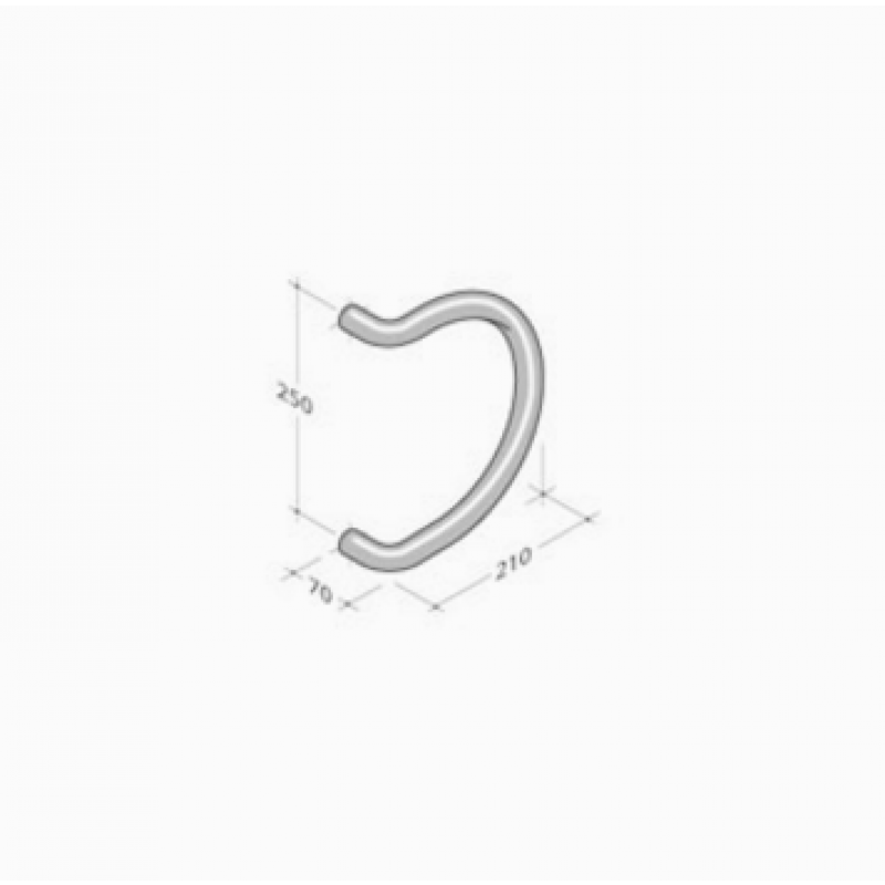 307 pba Pull Handle coloured Polyamide