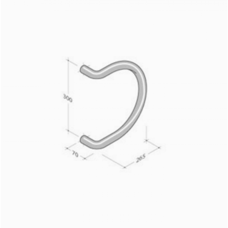 307 pba Pull Handle coloured Polyamide