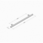 313 pba Pull Handle in through coloured Polyamide