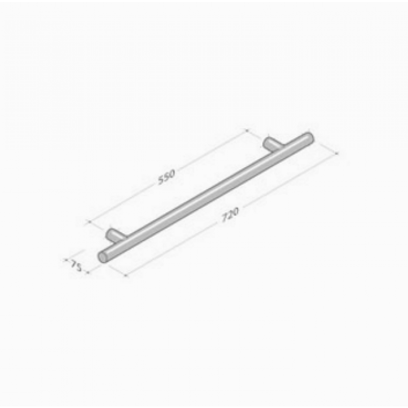 313 pba Pull Handle in through coloured Polyamide