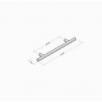 313 pba Pull Handle in through coloured Polyamide