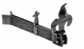 315 Shutter holder Giglio 170x30x18mm Zanca to Embed Galbusera Wrought Iron
