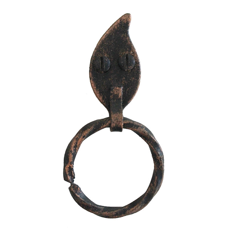 3217 Leaf Shape Wrought Iron Furniture Handle Lorenz Ferart