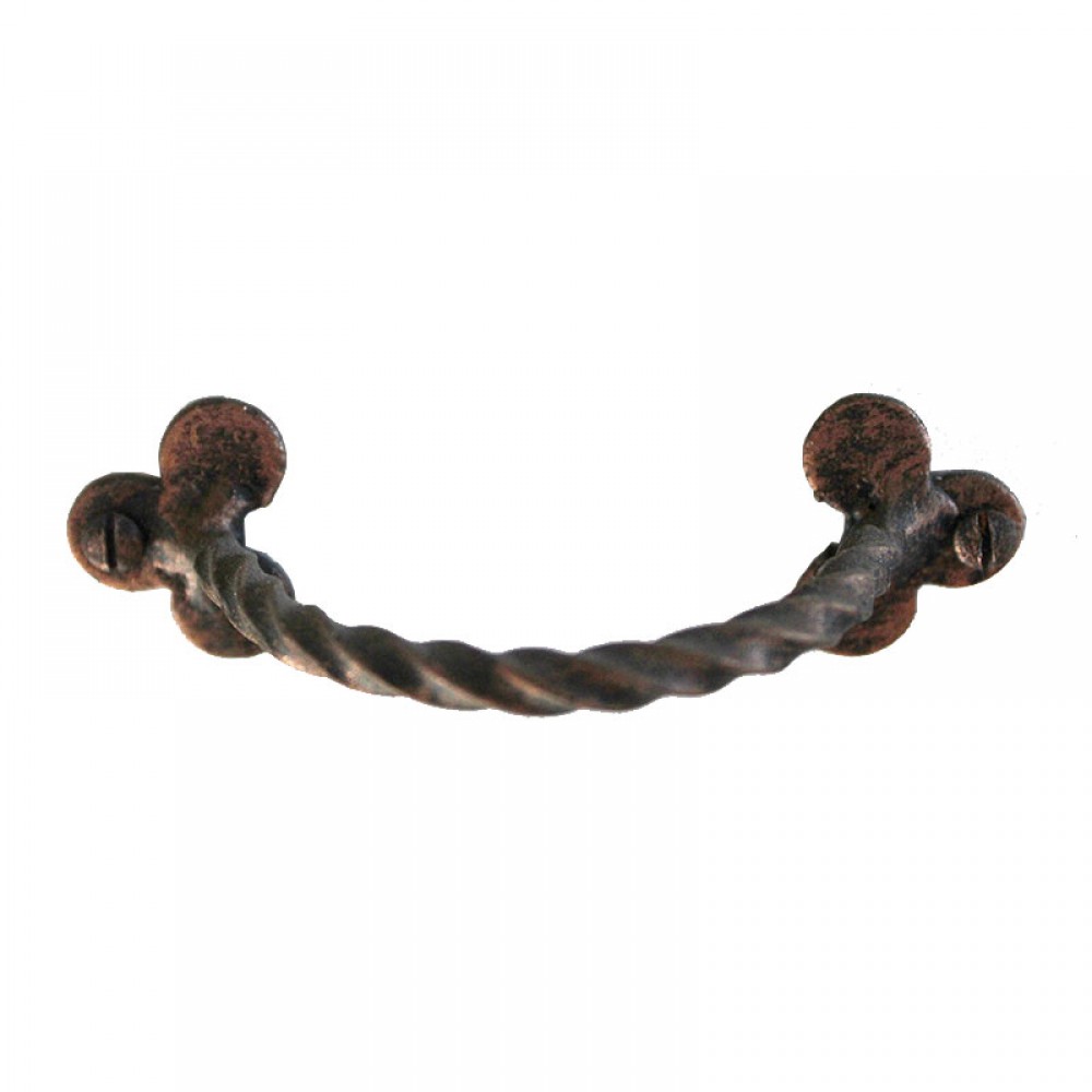 3226 Horizontal Clovers Wrought Iron Furniture Handle Lorenz Ferart