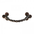 3226 Horizontal Clovers Wrought Iron Furniture Handle Lorenz Ferart