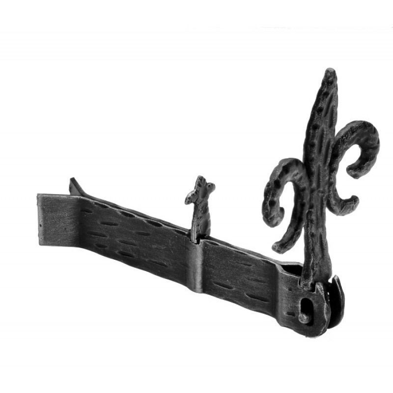328 Shutter holder Giglio 170x30x18mm Zanca to Embed Galbusera Wrought Iron