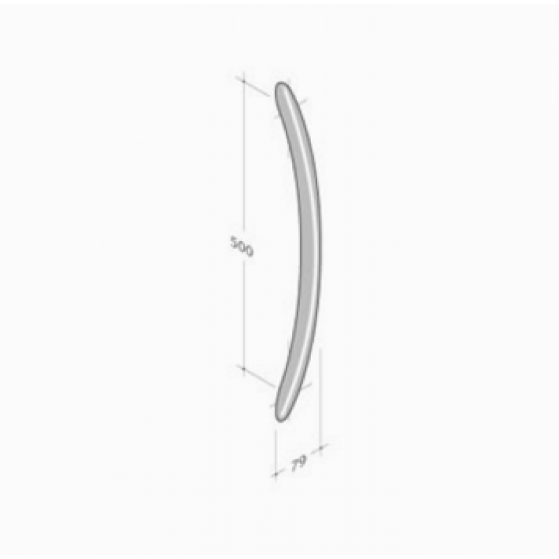 316 pba Pull Handle in through coloured Polyamide