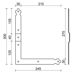 35 CiFALL L Shape Adjustable Hinge Aluminium Hardware For Shutters