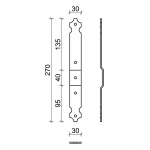 39 CiFALL Adjustable Hinge for Third Casement with Straight Hinge and Pivot