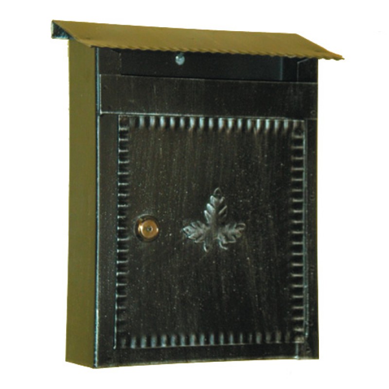 6001 Wrought Iron Handmade Mailbox Carrying Envelopes and Newspapers Lorenz