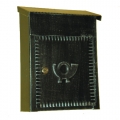6003 Wrought Iron Handmade Mailbox Carrying Envelopes and Newspapers Lorenz