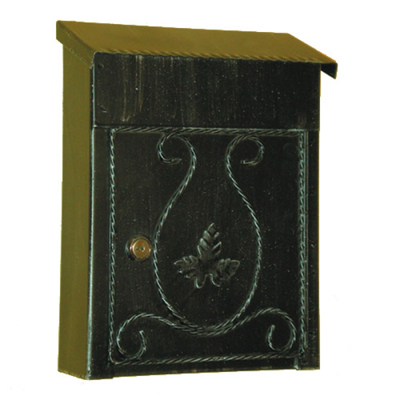 6007 Wrought Iron Handmade Mailbox Carrying Envelopes and Newspapers Lorenz