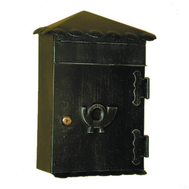 6011 Wrought Iron Roof Mailbox Carrying Envelopes and Newspapers Lorenz