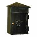 6011 Wrought Iron Roof Mailbox Carrying Envelopes and Newspapers Lorenz