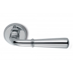 Accademia Natural Silver Door Handle on Rosette With Classic Style by Antologhia