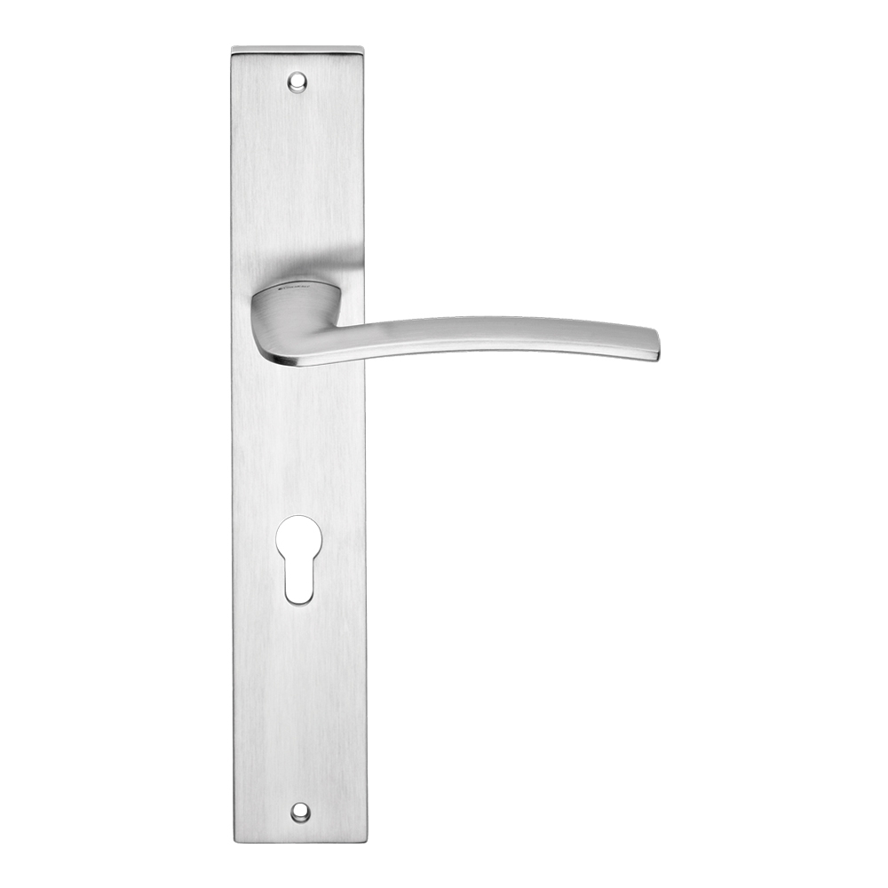 Ala Door Handle on Plate With Female Elegant Shapes Design by Linea Calì