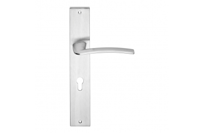 Ala Door Handle on Plate With Female Elegant Shapes Design by Linea Calì