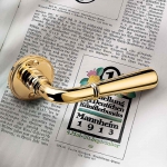 Alba Chrome Door Handle on Rosette Made in Italy by Colombo Design