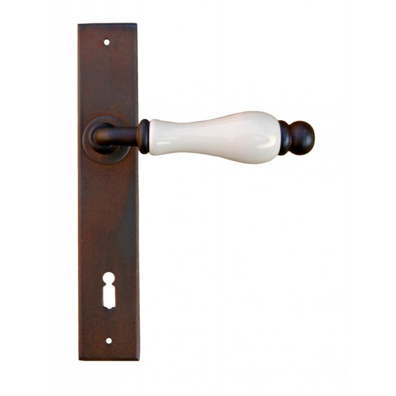 Amsterdam Galbusera Door Handle with Plate