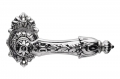 Arcadia Linea Calì Black French Door Handle on Rosette