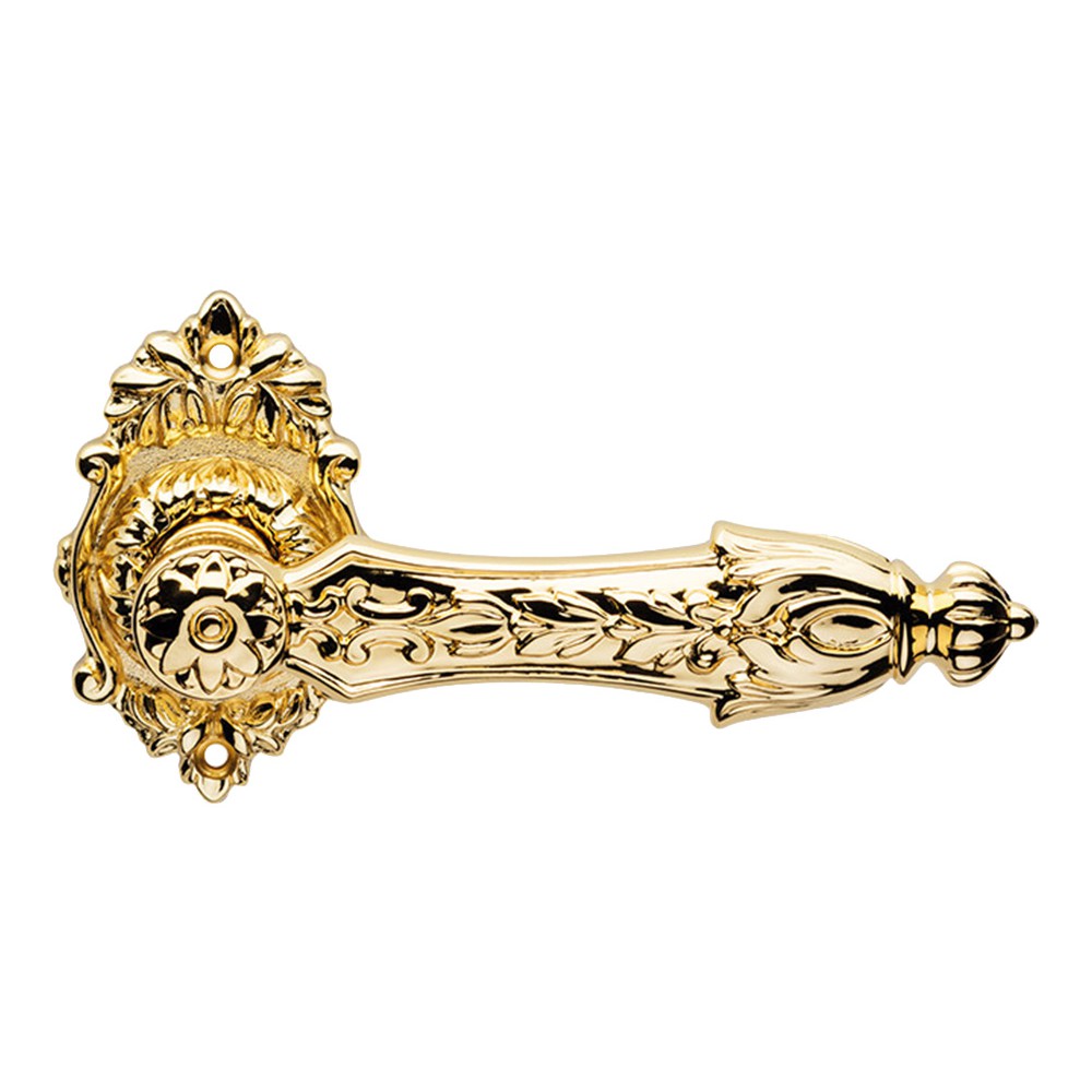 Arcadia French Black Door Handle with Rose Ideal for Luxury Hotel by Linea Calì