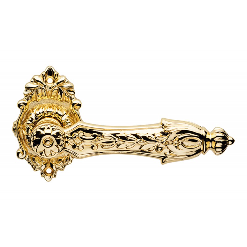 Arcadia French Black Door Handle with Rose Ideal for Luxury Hotel by Linea Calì