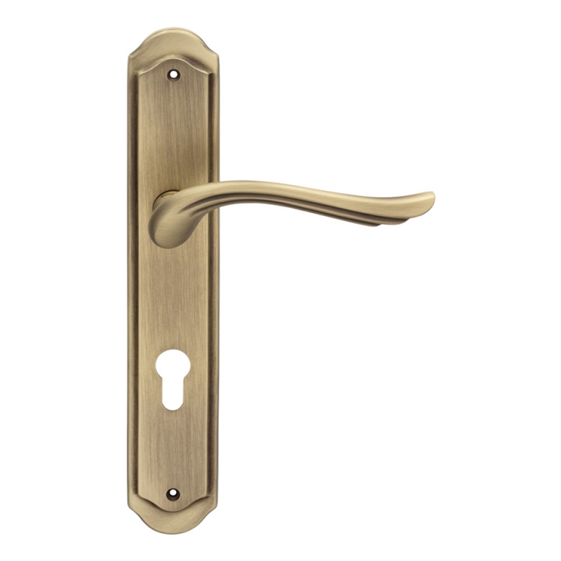 Aria Door Handle on Plate With Optional SmartBlock Invisible Intrusion Detection System Linea Calì Design