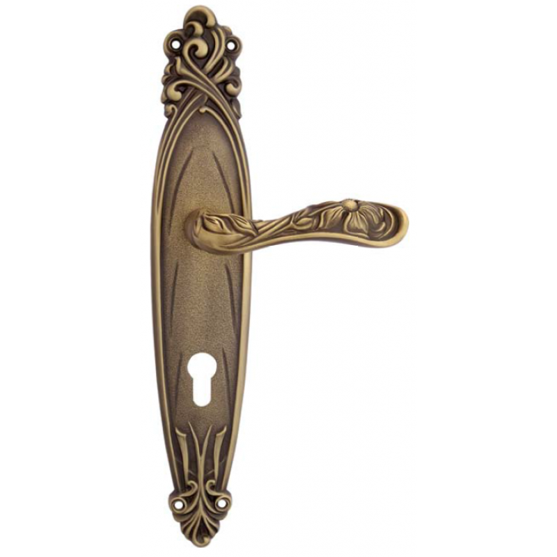 Arte Door Handle on Plate Linea Calì Vintage