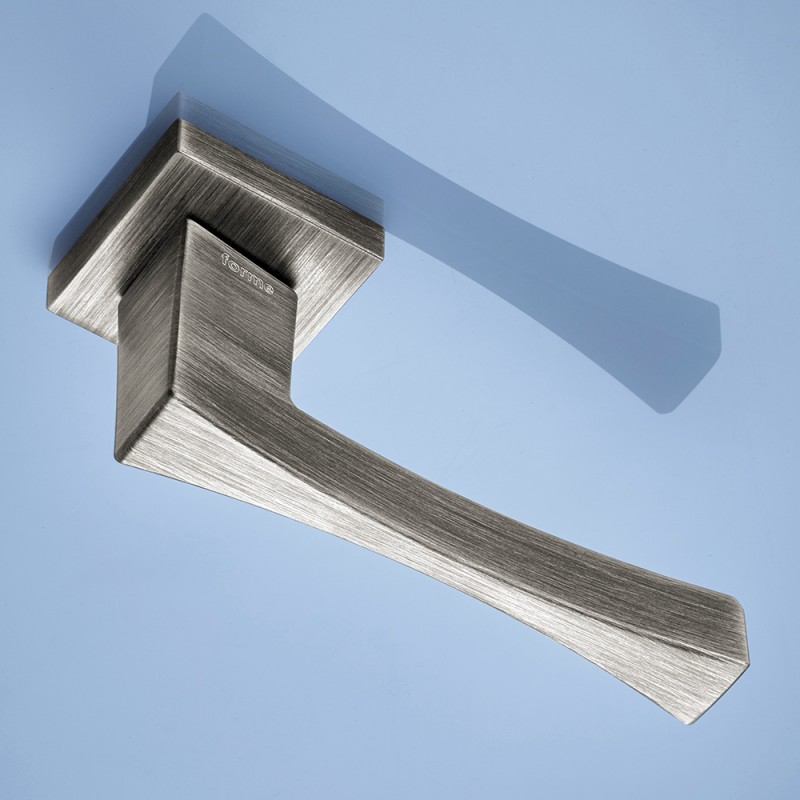 Artemide Series Fashion forme Door Handle on Square Rosette Frosio Bortolo Made in Italy Design
