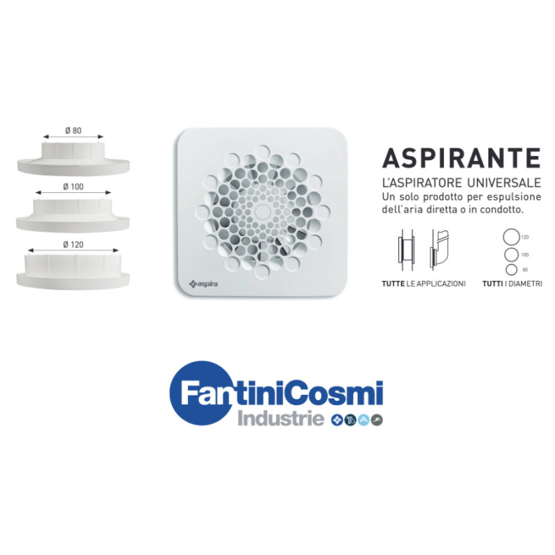 Bathroom Extractor Fan with Timer - Fantini Cosmi - Universal Extractor