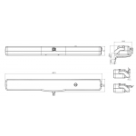 Kato305 Nekos Chain Actuator 230V 300N Adjustable Stroke till 500mm