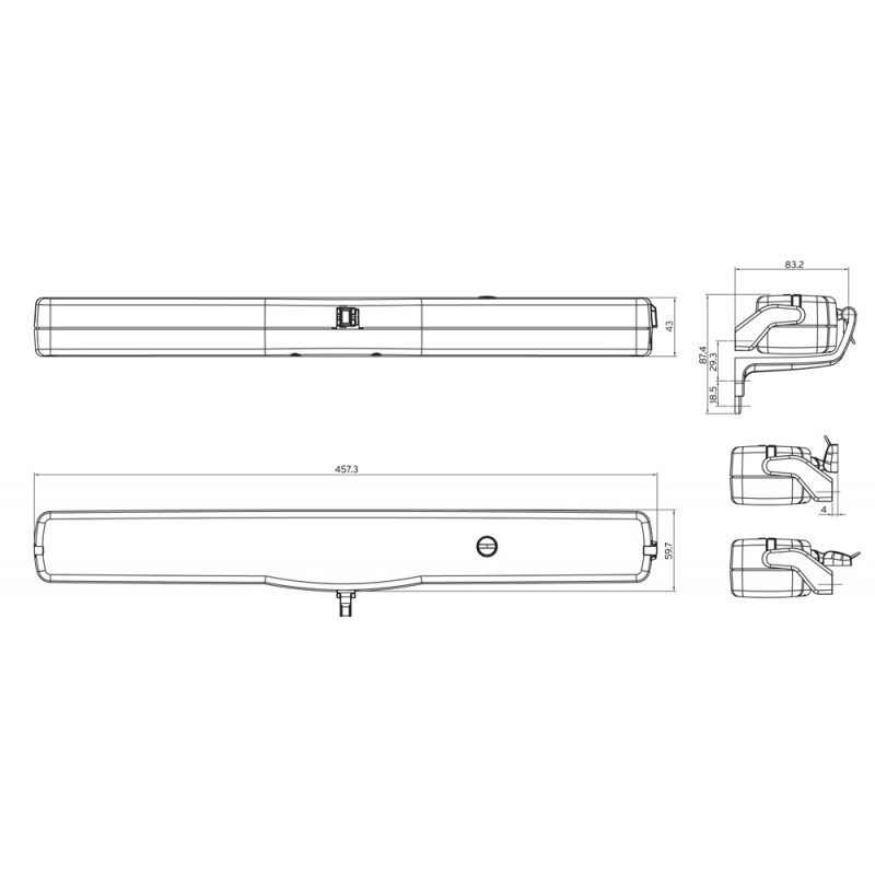 Kato305 Nekos Chain Actuator 230V 300N Adjustable Stroke till 500mm