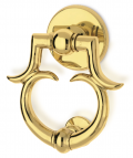 Barocco Ø130 Brass Knocker for Door PFS Pasini