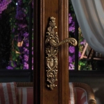 Barocco Door Handle on Plate Linea Calì Vintage