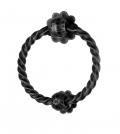 609 Door Knocker with Rosetta Galbusera Artistic Wrought Iron